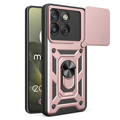 Deksel for Motorola Edge 70, Techsuit, CamShield, Roségull