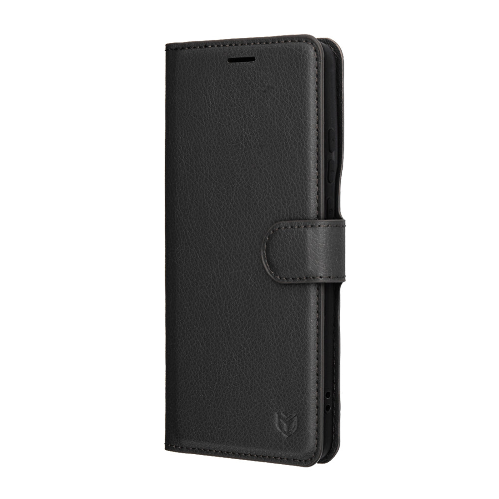Deksel for Motorola Edge 70, Techsuit, Leather Folio, Svart