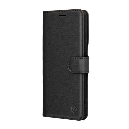 Deksel for Motorola Edge 70, Techsuit, Leather Folio, Svart