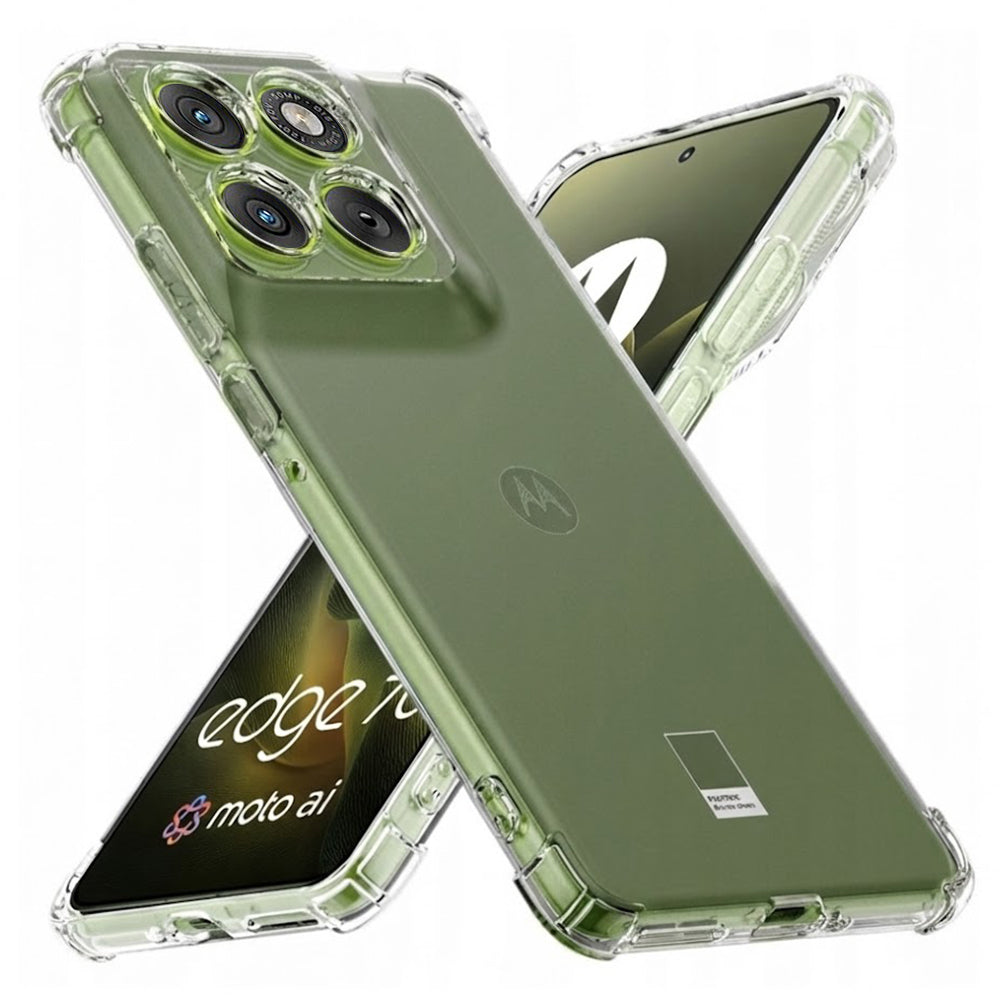 Deksel for Motorola Edge 70, Techsuit, Shockproof Clear, Gjennomsiktig