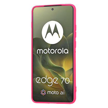 Deksel for Motorola Edge 70, Techsuit, SoftFlex, Mørk Rosa