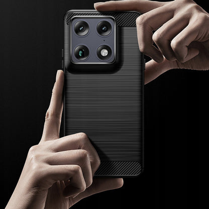 Deksel for Motorola Edge 70 Ultra / Signature, Techsuit, Karbon, Svart