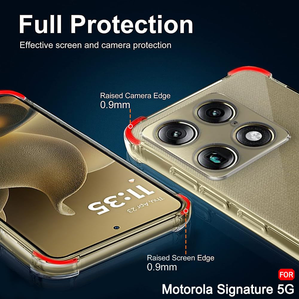 Deksel for Motorola Edge 70 Ultra / Signature, Techsuit, Shockproof Clear, Transparent