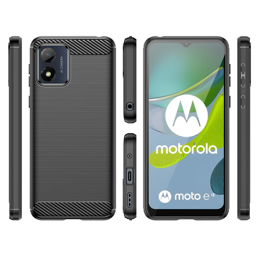 Deksel for Motorola Moto E13, OEM, Karbon, Svart