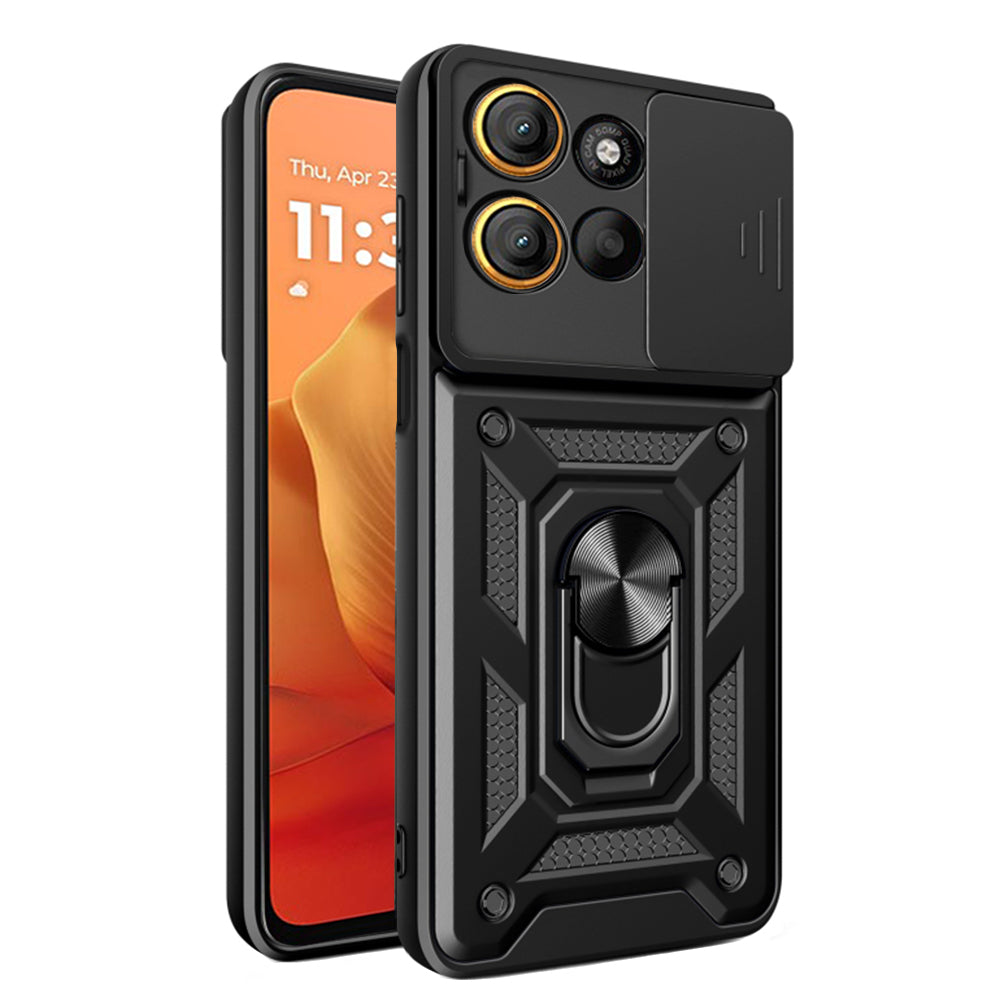 Deksel for Motorola Moto G15 / G15 Power, Techsuit, CamShield, Svart