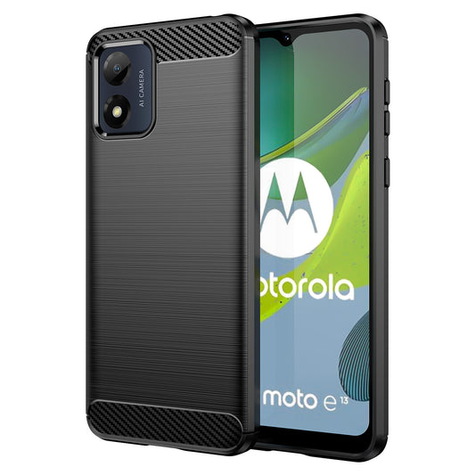 Deksel for Motorola Moto E13, OEM, Karbon, Svart