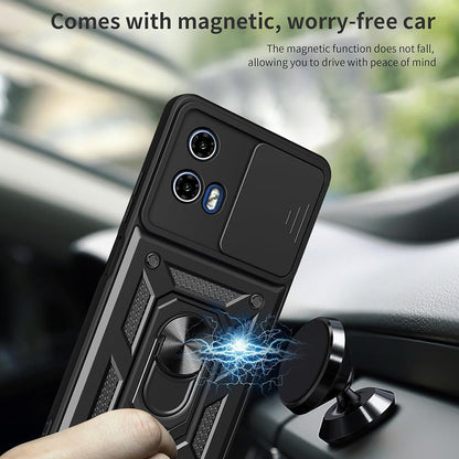 Deksel for Motorola Moto G15 / G15 Power, Techsuit, CamShield, Svart