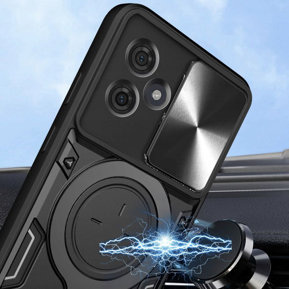 Deksel til Motorola Moto G86, Techsuit, CamGuard Pro, Svart