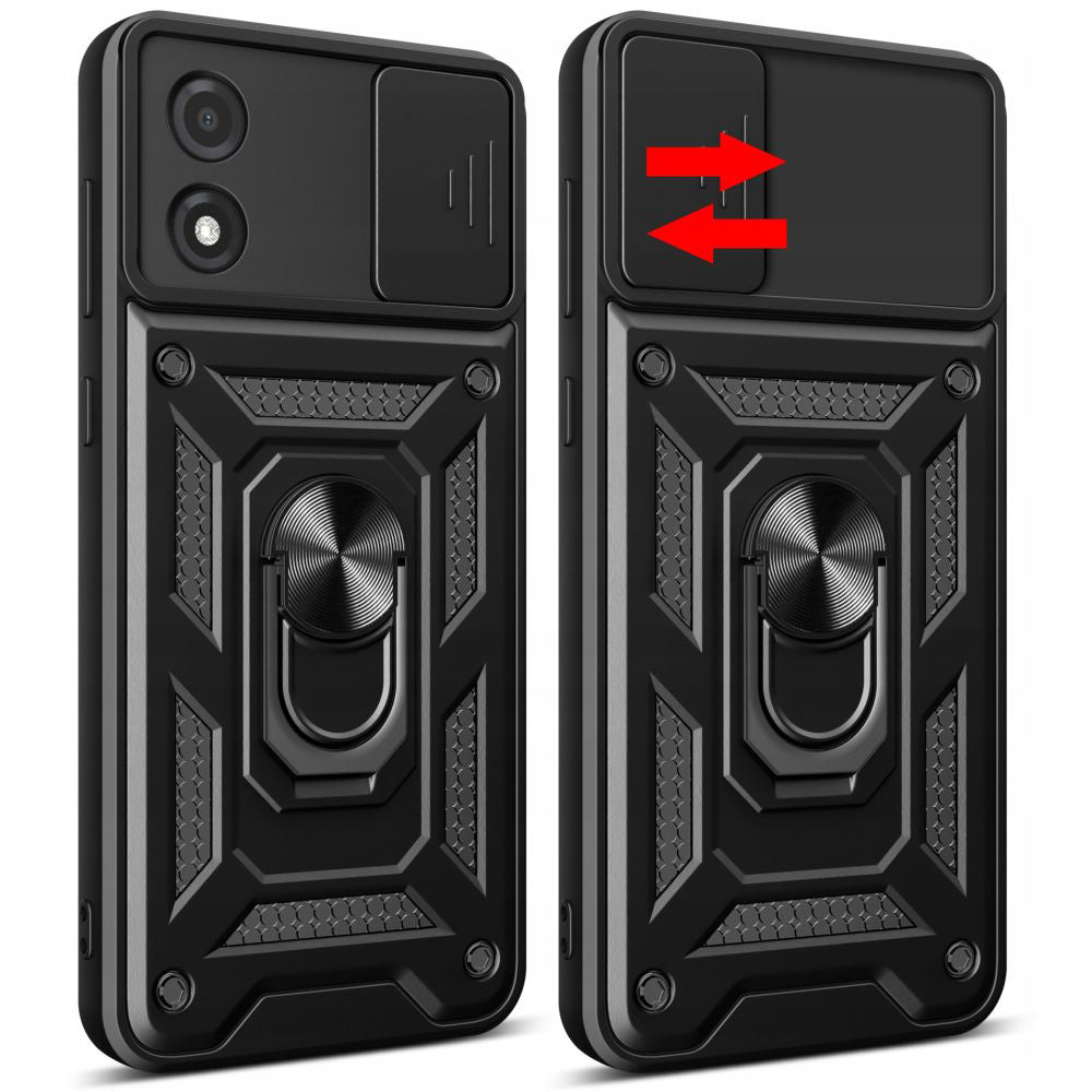 Deksel til Motorola Moto E13, Techsuit, CamShield, Svart