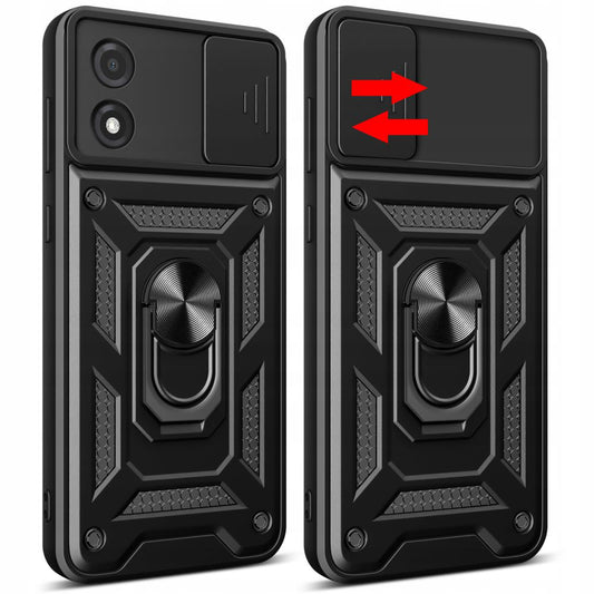 Deksel til Motorola Moto E13, Techsuit, CamShield, Svart