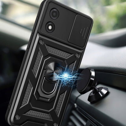 Deksel til Motorola Moto E13, Techsuit, CamShield, Svart