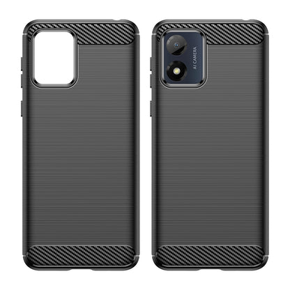Deksel for Motorola Moto E13, Techsuit, Karbon, Svart