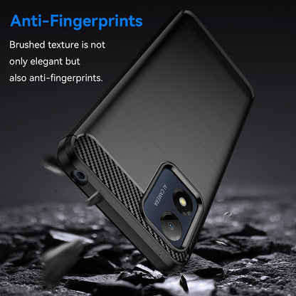Deksel for Motorola Moto E13, Techsuit, Karbon, Svart