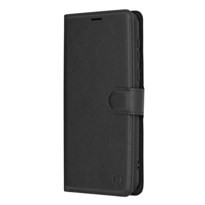 Deksel for Motorola Moto E13, Techsuit, Leather Folio, Svart