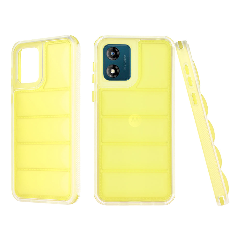Deksel til Motorola Moto E13, Techsuit, Wave Shield, Gul