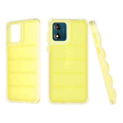 Deksel til Motorola Moto E13, Techsuit, Wave Shield, Gul
