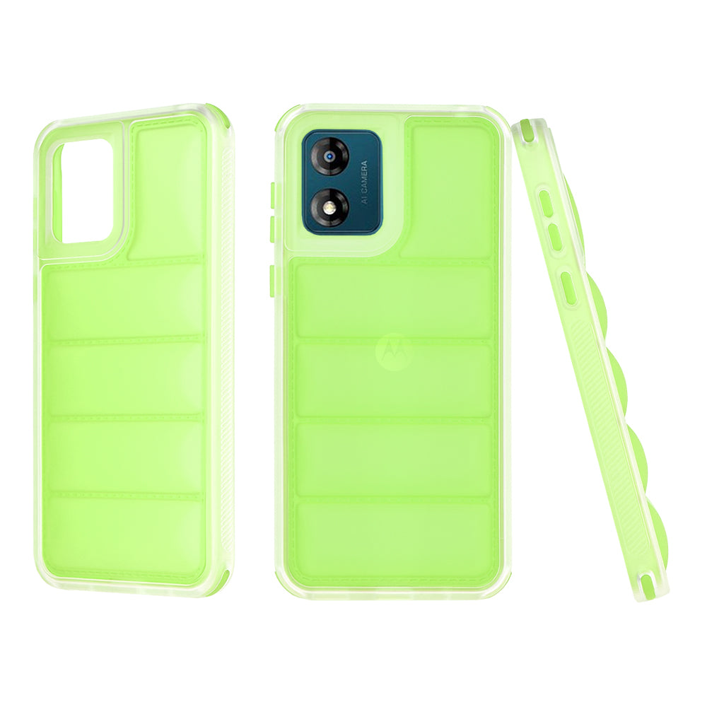 Deksel til Motorola Moto E13, Techsuit, Wave Shield, Grønn