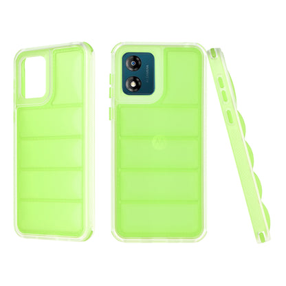 Deksel til Motorola Moto E13, Techsuit, Wave Shield, Grønn