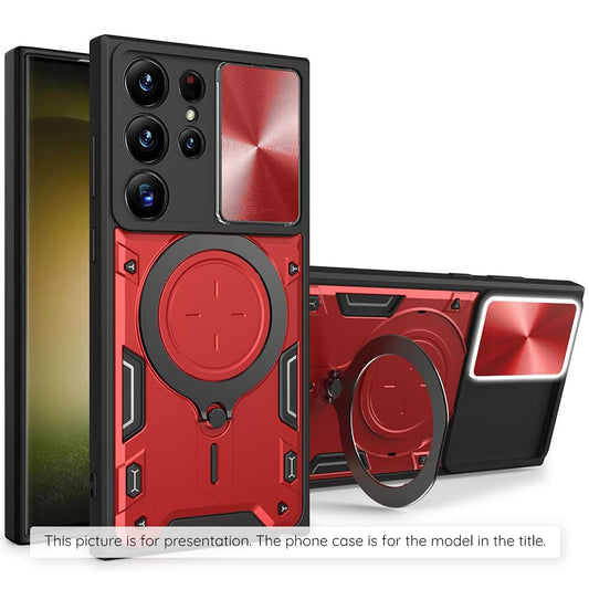 Deksel for Motorola Moto E15 / G05, Techsuit, CamGuard Pro, Rød