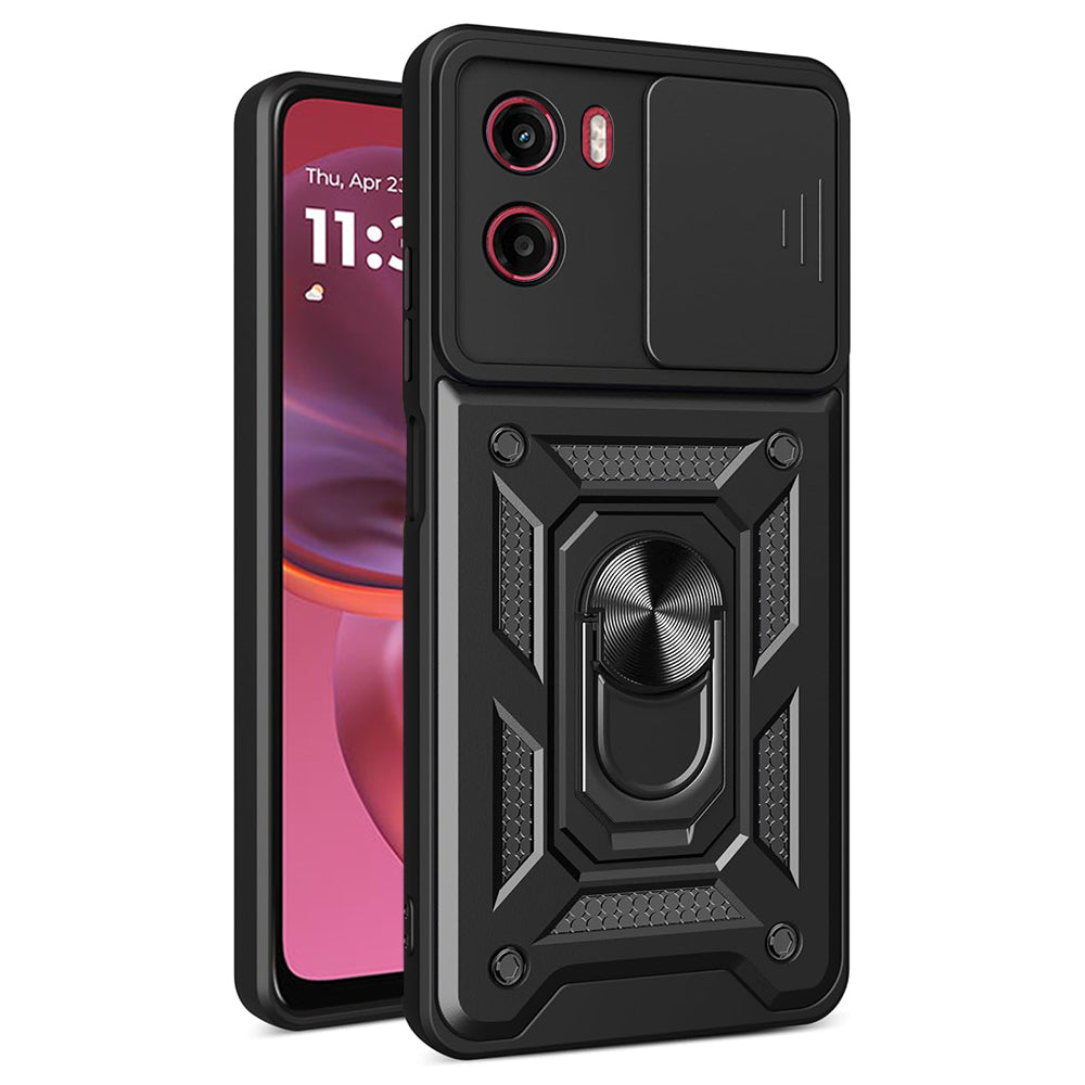Deksel for Motorola Moto E15 / G05, Techsuit, CamShield, Svart