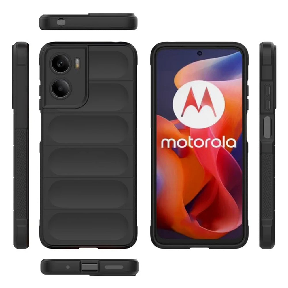Deksel for Motorola Moto E15 / G05, Techsuit, Magic Shield, Svart