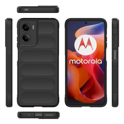 Deksel for Motorola Moto E15 / G05, Techsuit, Magic Shield, Svart
