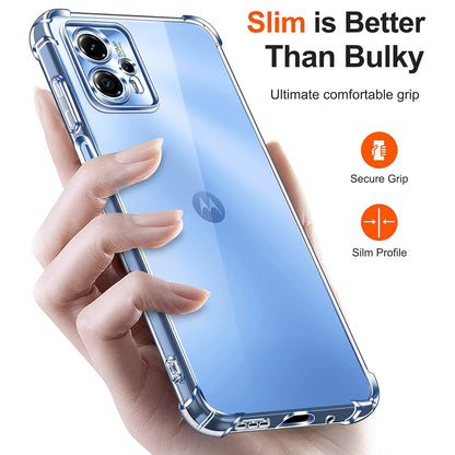 Deksel til Motorola Moto E15 / G05, Techsuit, Støtsikker Klar, Transparent