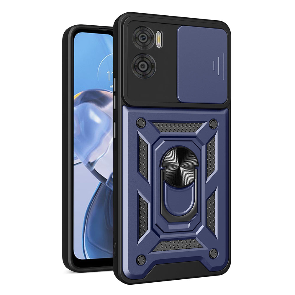 Deksel for Motorola Moto E22i / E22, Techsuit, CamShield, Blå