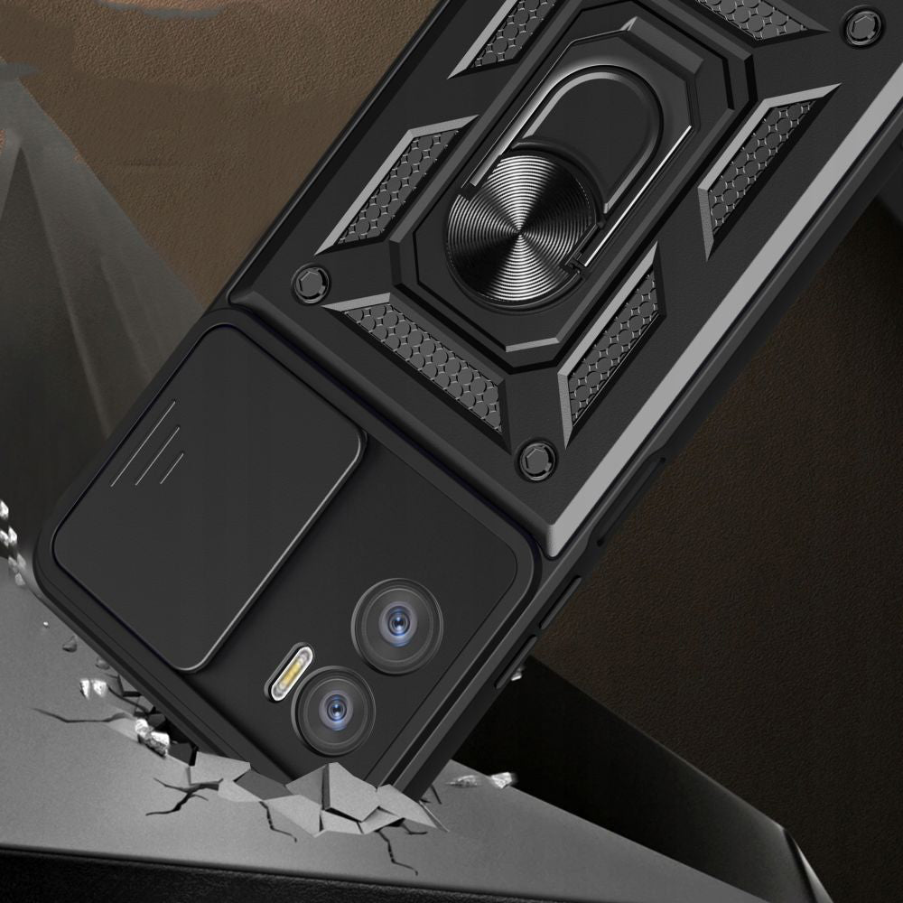 Deksel for Motorola Moto E22i / E22, Techsuit, CamShield, Blå