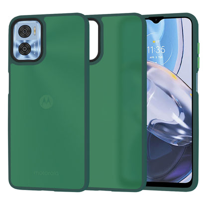 Deksel for Motorola Moto E22i / E22, Techsuit, HaloFrost, Grønn