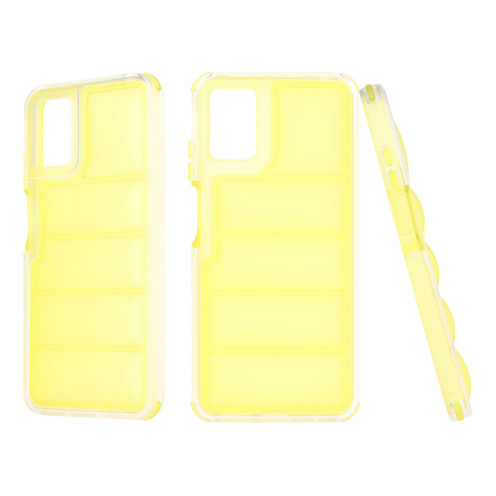 Deksel for Motorola Moto E22i / E22, Techsuit, Wave Shield, Gul