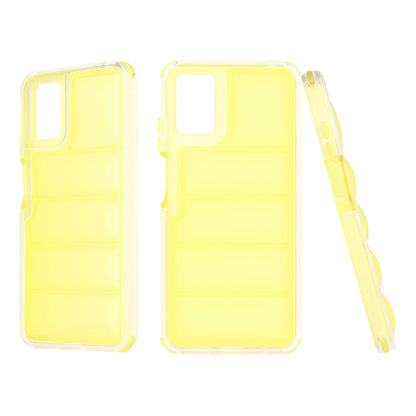 Deksel for Motorola Moto E22i / E22, Techsuit, Wave Shield, Gul