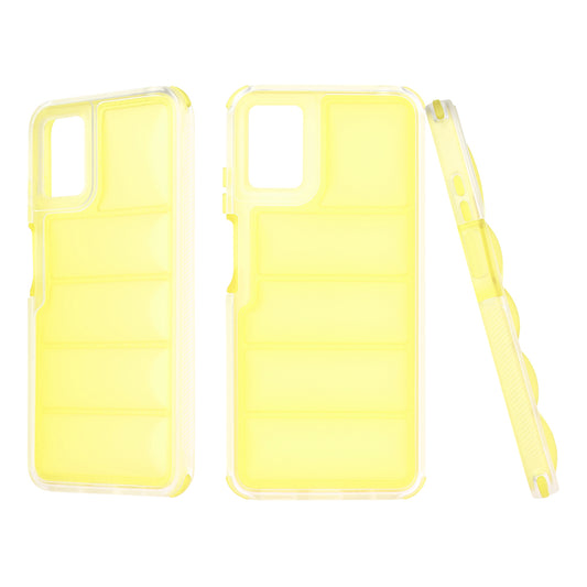 Deksel for Motorola Moto E22i / E22, Techsuit, Wave Shield, Gul