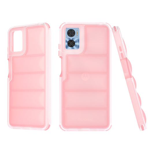 Deksel for Motorola Moto E22i / E22, Techsuit, Wave Shield, Rosa