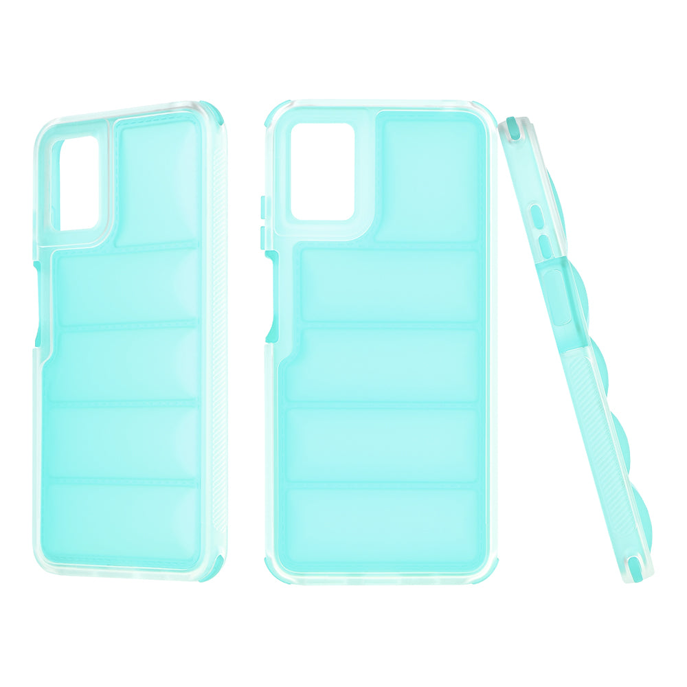 Deksel for Motorola Moto E22i / E22, Techsuit, Wave Shield, Turkis