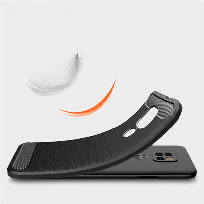 Deksel til Motorola Moto E7 Plus / G9 Play, Techsuit, Karbon, Svart