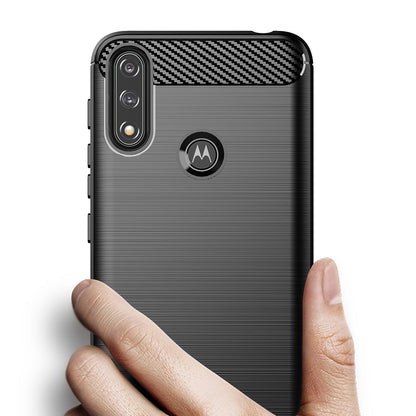 Deksel til Motorola Moto E7i Power / E7 Power, Techsuit, Karbon, Svart