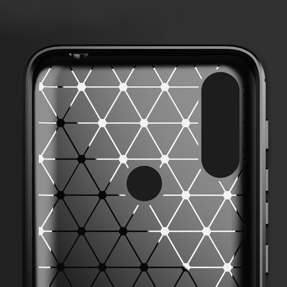 Deksel til Motorola Moto E7i Power / E7 Power, Techsuit, Karbon, Svart