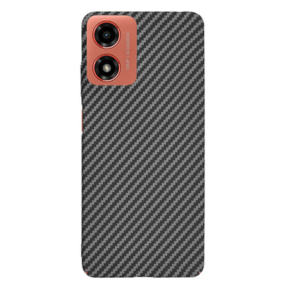 Deksel for Motorola Moto G04s / E14 / G04 / G24, Techsuit, Carbonite FiberShell, Svart