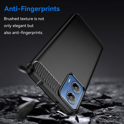 Deksel til Motorola Moto G04s / E14 / G24 Power / G04 / G24, Techsuit, Karbon, Svart
