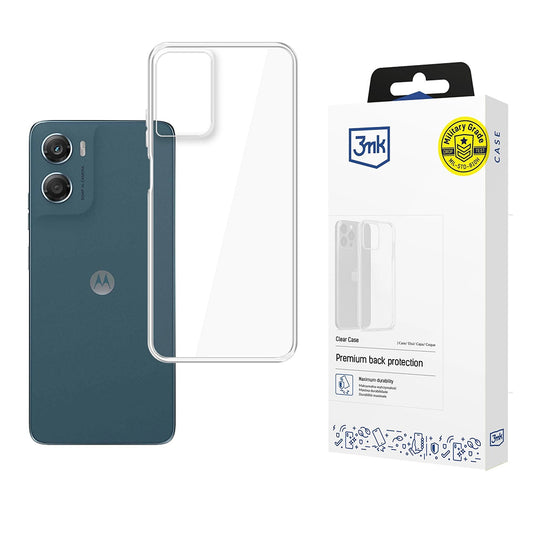 Deksel for Motorola Moto G06, 3MK, Klar, Gjennomsiktig