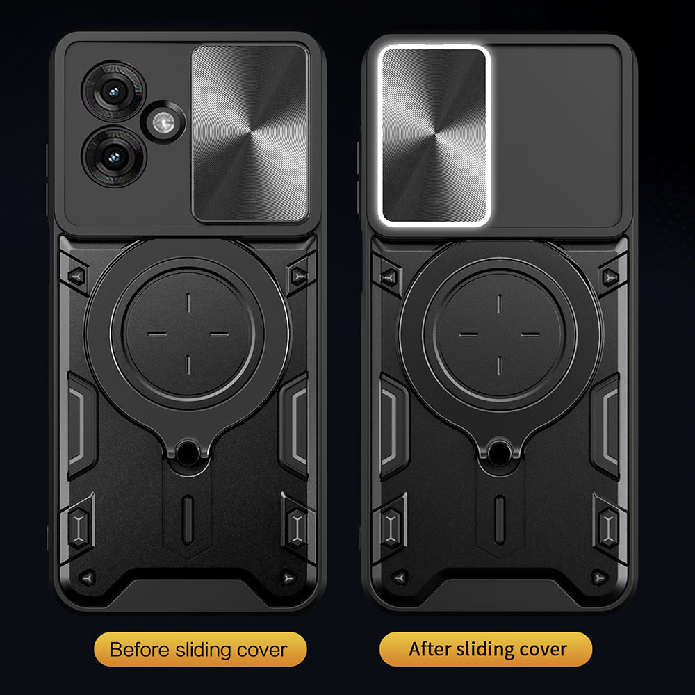 Deksel for Motorola Moto G06, Techsuit, CamGuard Pro, Rød