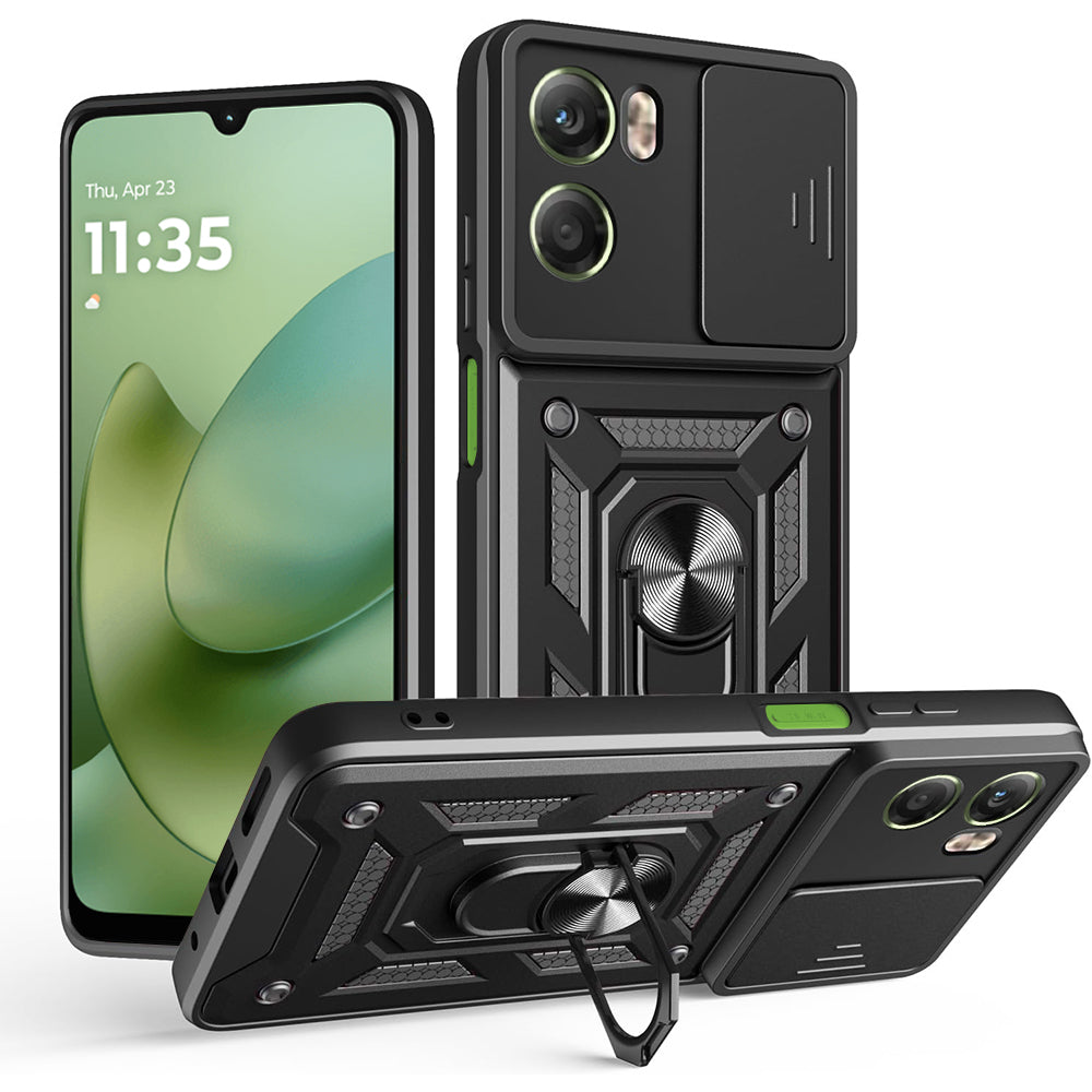 Deksel for Motorola Moto G06, Techsuit, CamShield, Svart