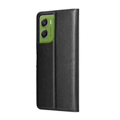 Deksel for Motorola Moto G06, Techsuit, Leather Folio, Svart