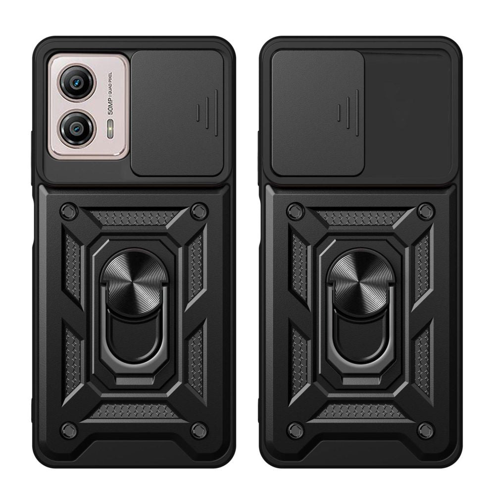 Deksel for Motorola Moto G13 / G23 / G53, Techsuit, CamShield, Svart