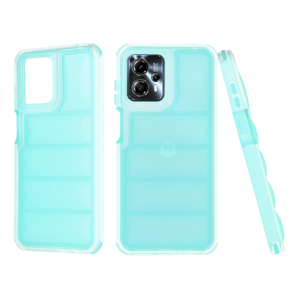 Deksel for Motorola Moto G13 / G23 / G53, Techsuit, Wave Shield, Turkis