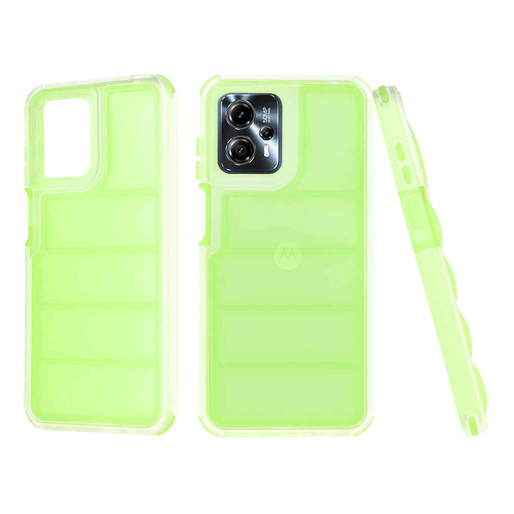 Deksel for Motorola Moto G13 / G23 / G53, Techsuit, Wave Shield, Grønn
