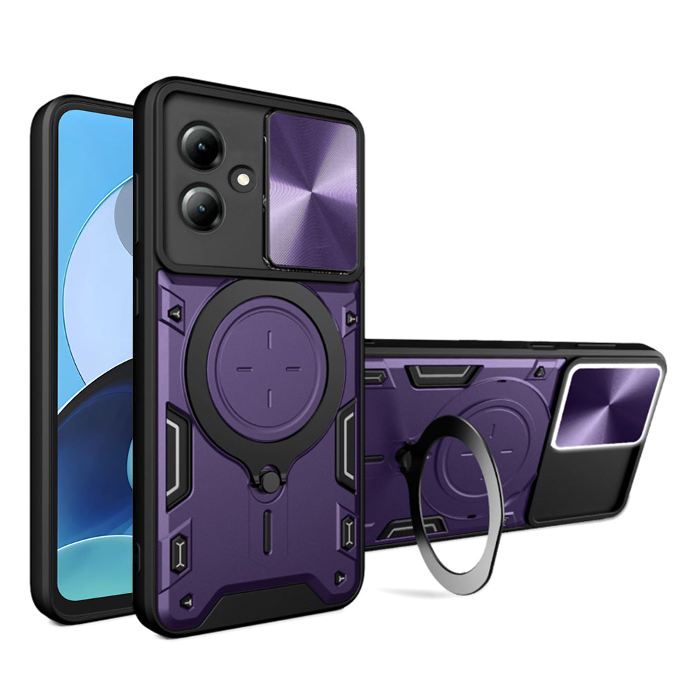 Deksel til Motorola Moto G14, Techsuit, CamGuard Pro, Lilla