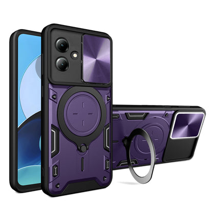 Deksel til Motorola Moto G14, Techsuit, CamGuard Pro, Lilla