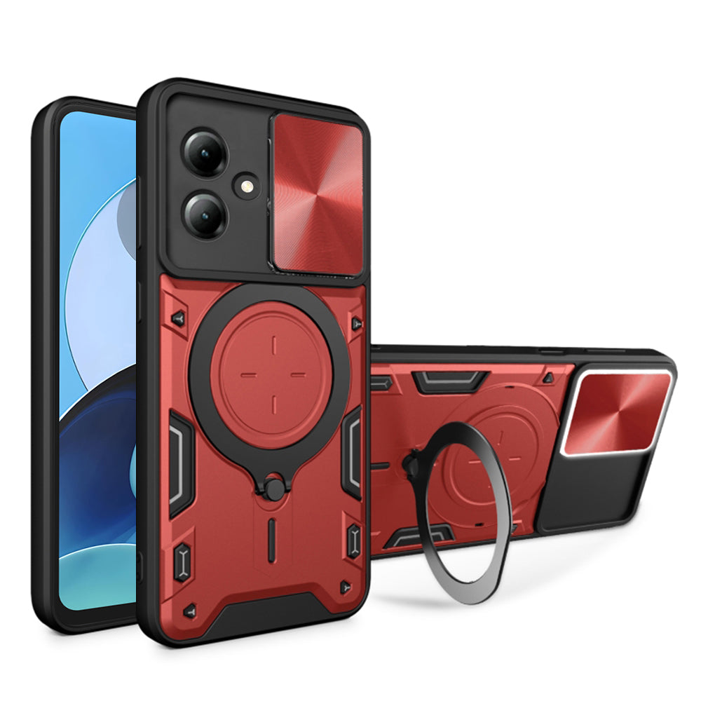 Deksel for Motorola Moto G14, Techsuit, CamGuard Pro, Rød